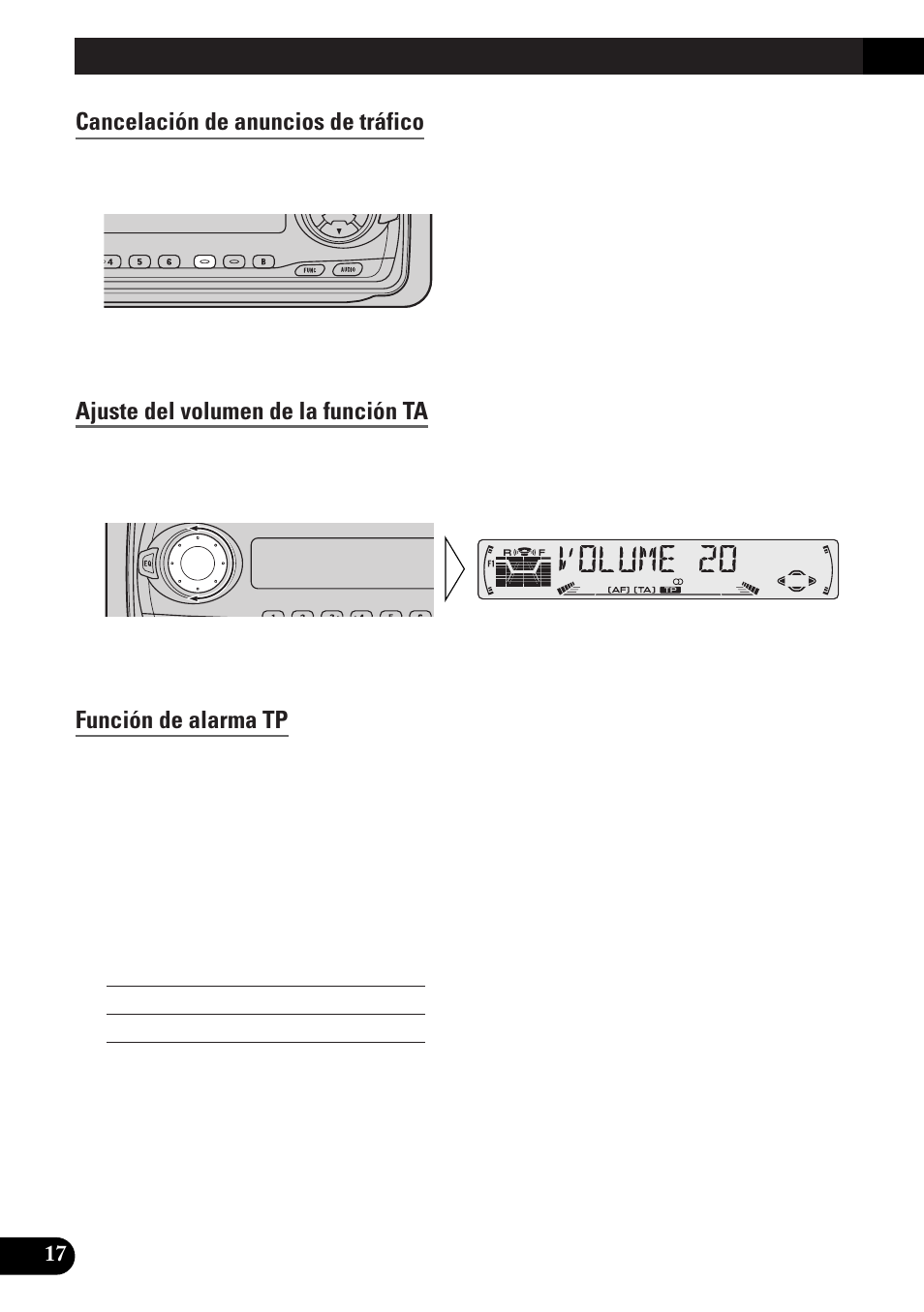 Función pty, Búsqueda pty, Alarma pty | Cancelación de anuncios, Lista de pty, A title (english), Uso de las funciones rds | Pioneer DEH-3300R  EN User Manual | Page 56 / 116