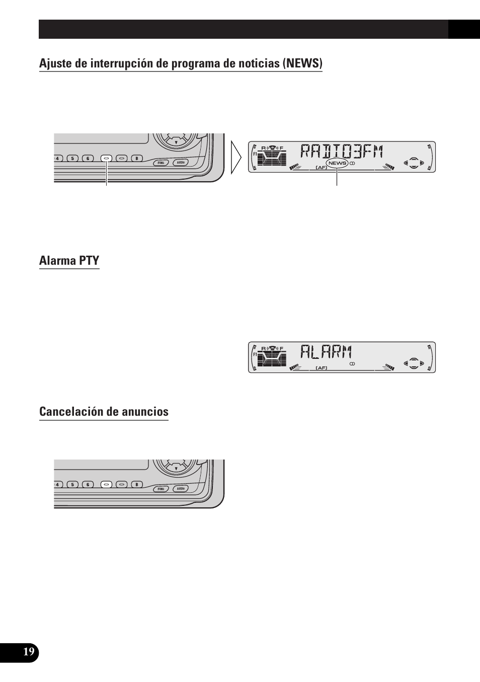 A title (english), Uso de las funciones rds | Pioneer DEH-3300R  EN User Manual | Page 58 / 116