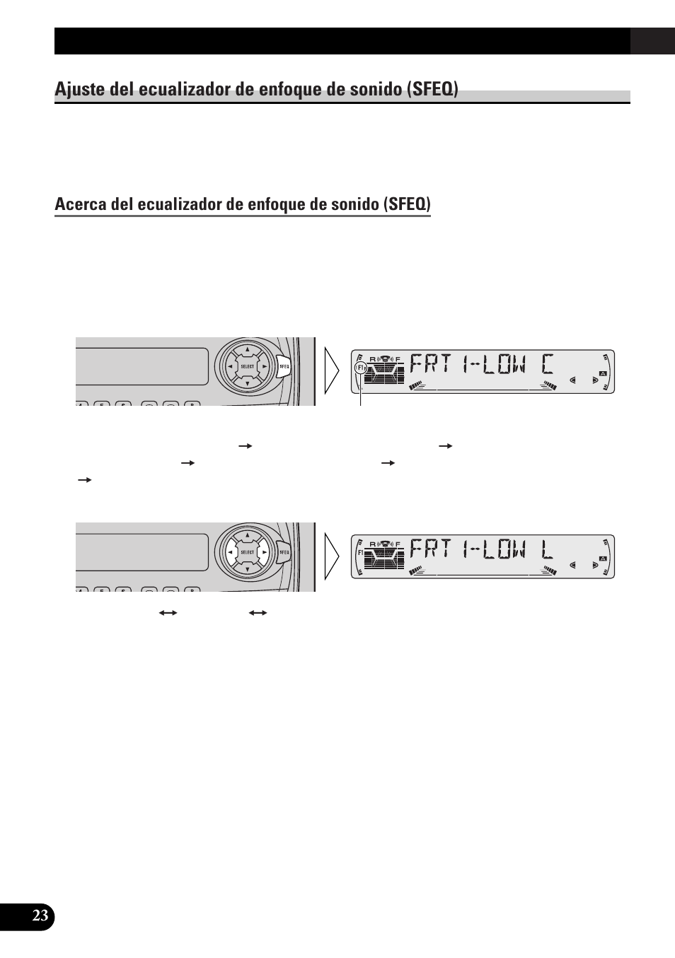 Ajuste de audio, Ajuste del ecualizador de enfoque de sonido, Sfeq) | Acerca del ecualizador de enfoque de sonido (sfeq), Selección de la curva del ecualizador, Acerca de las curvas personalizables, Ajuste del ecualizador de enfoque de sonido (sfeq) | Pioneer DEH-3300R EN User Manual | Page 62 / 116
