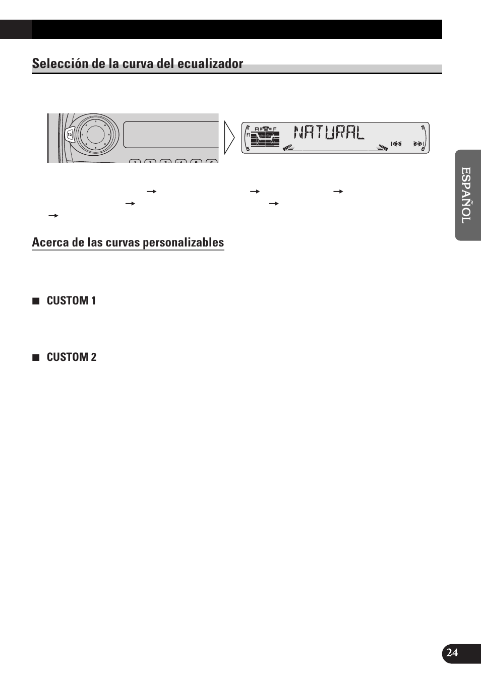 Selección de la curva del ecualizador, Acerca de las curvas personalizables | Pioneer DEH-3300R  EN User Manual | Page 63 / 116