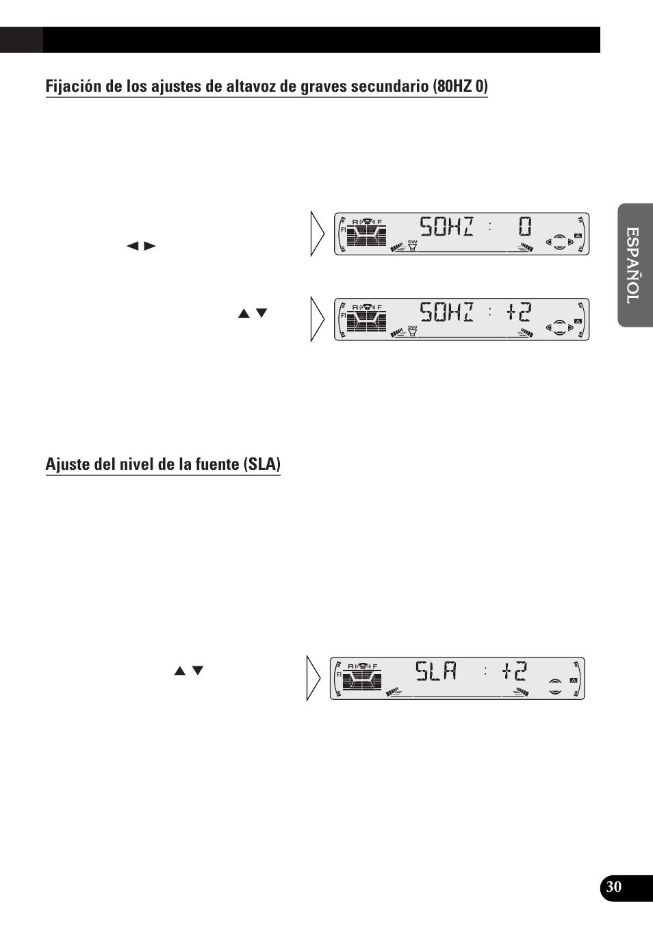 Ajuste del nivel de la fuente (sla) | Pioneer DEH-3300R  EN User Manual | Page 69 / 116
