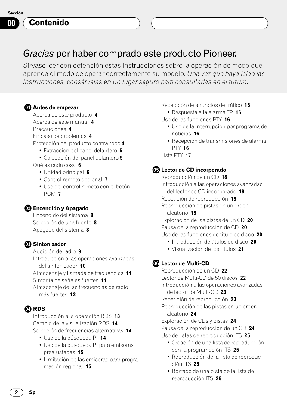 Pioneer DEH-P4400R  EN User Manual | Page 44 / 128