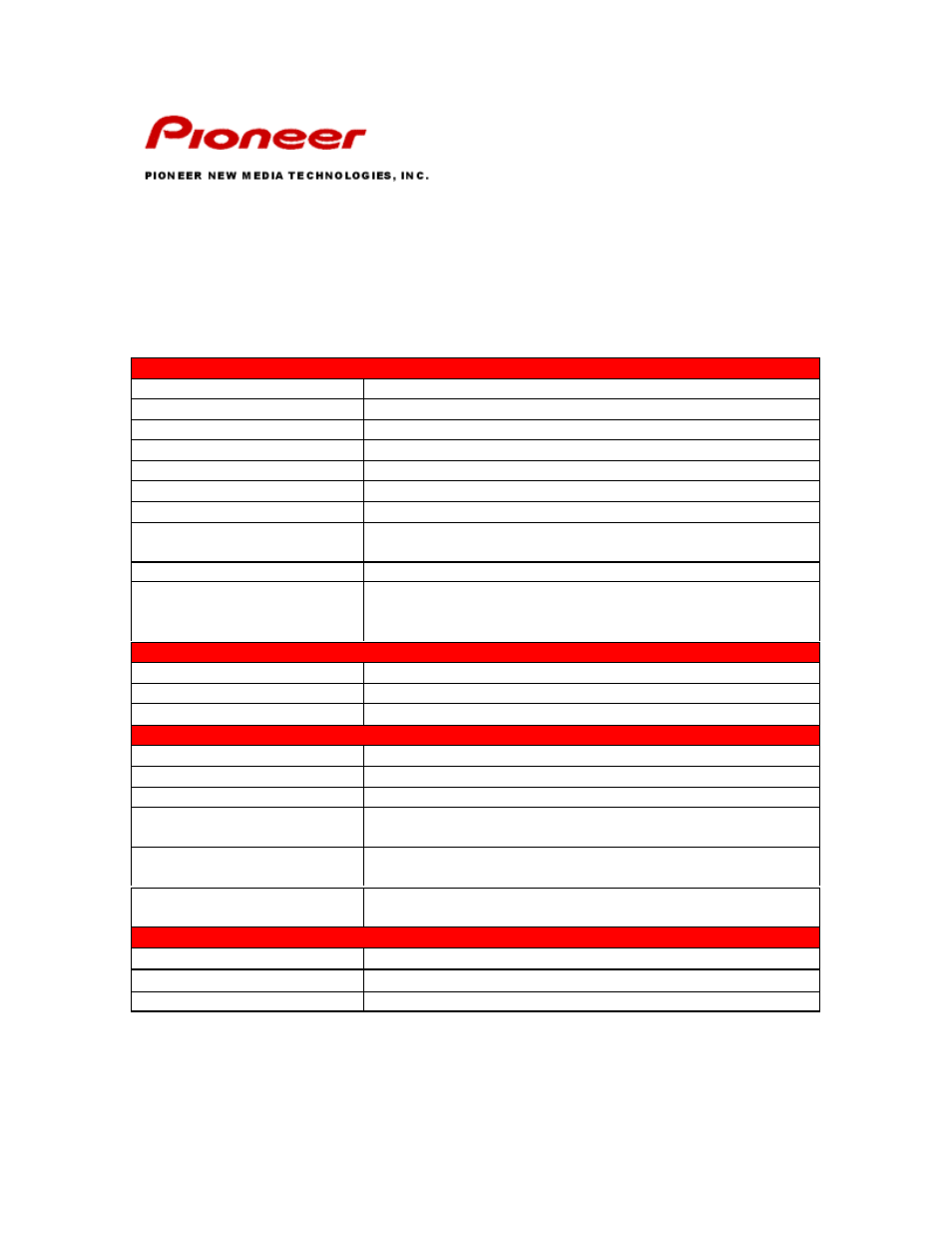 Pioneer DRM-6324X User Manual | 1 page