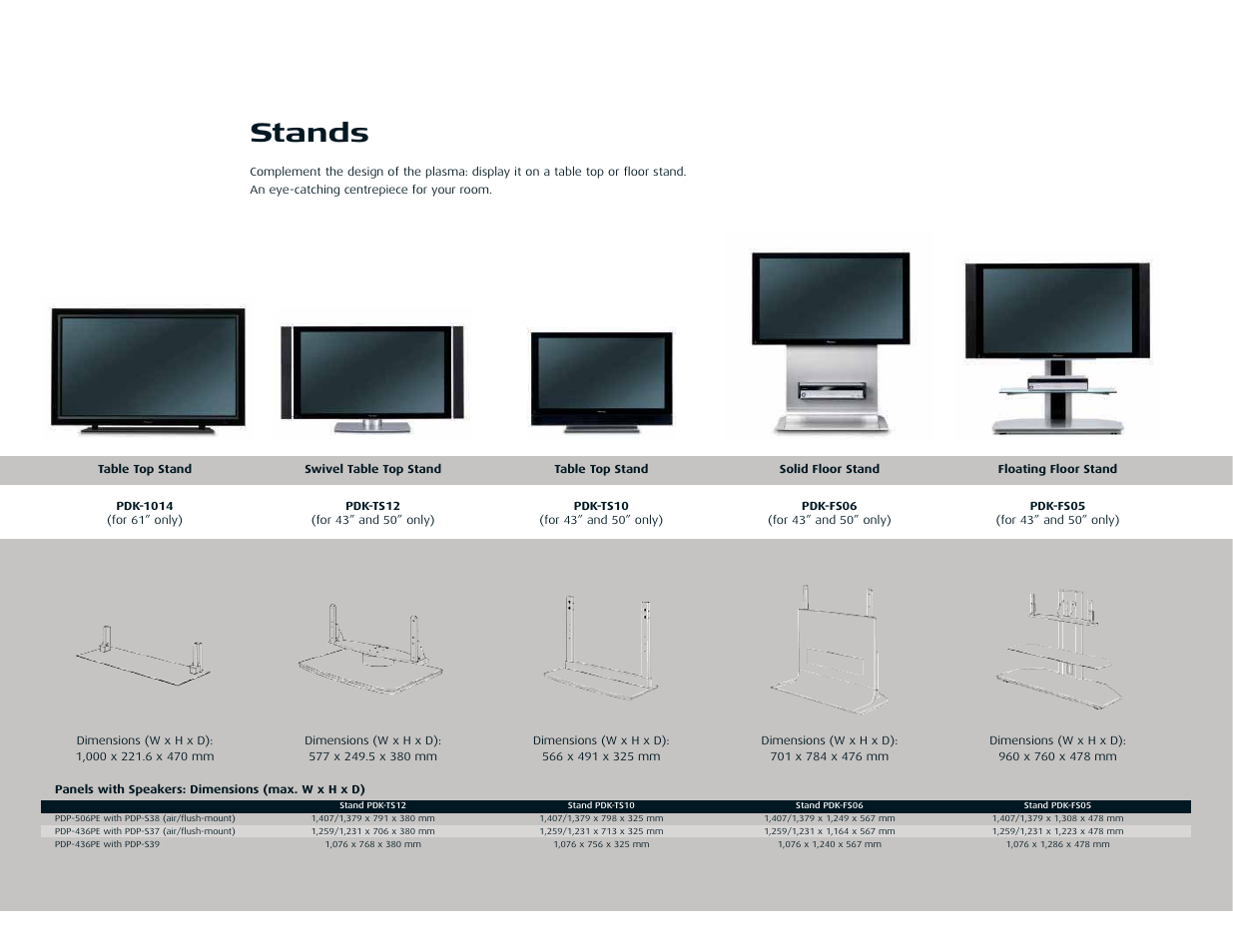 Stands | Pioneer pmn User Manual | Page 23 / 28