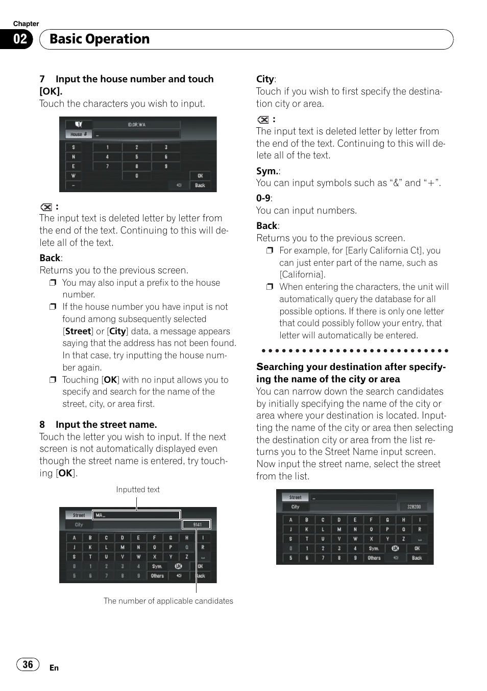 Basic operation | Pioneer SUPERTUNERD AVIC-N5 User Manual | Page 36 / 188