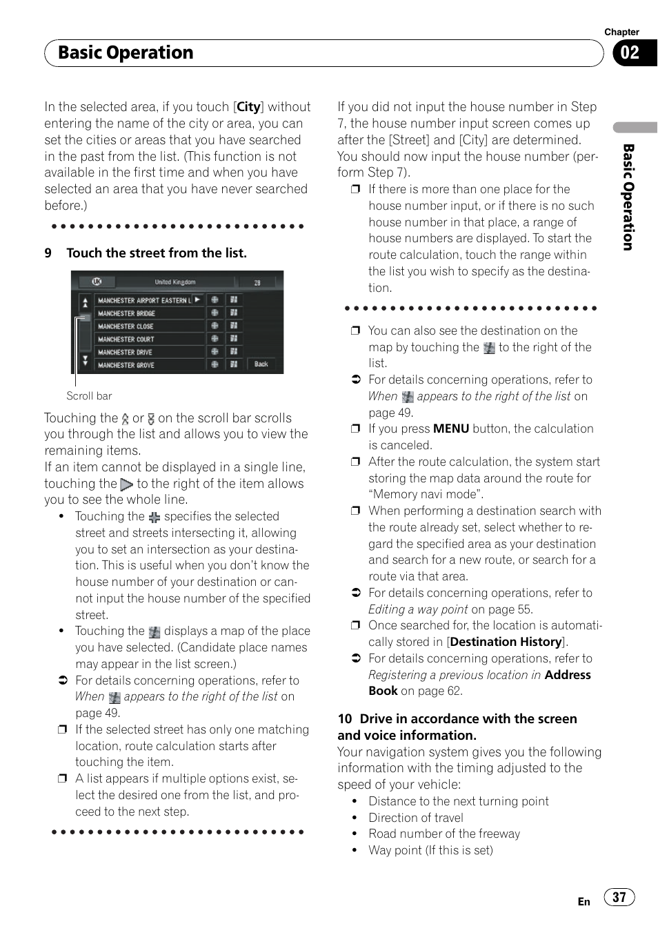 Basic operation | Pioneer SUPERTUNERD AVIC-N5 User Manual | Page 37 / 188