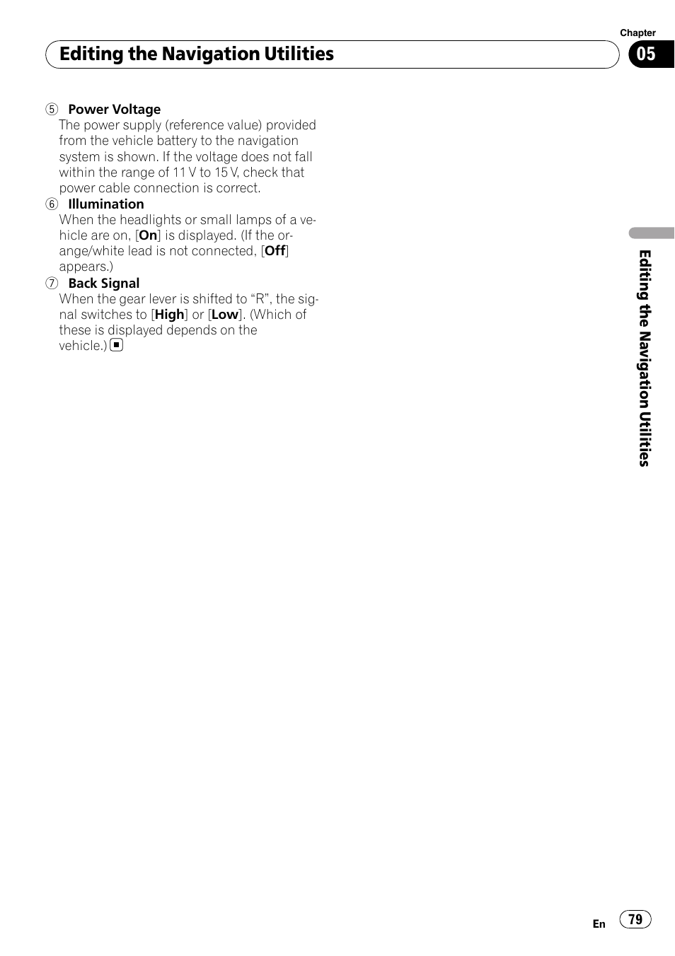 Editing the navigation utilities | Pioneer SUPERTUNERD AVIC-N5 User Manual | Page 79 / 188