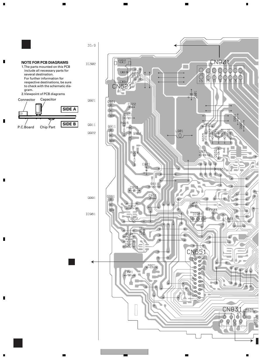 Pcb connection diagram, 1 tuner amp unit | Pioneer DEH-1600R User Manual | Page 28 / 63