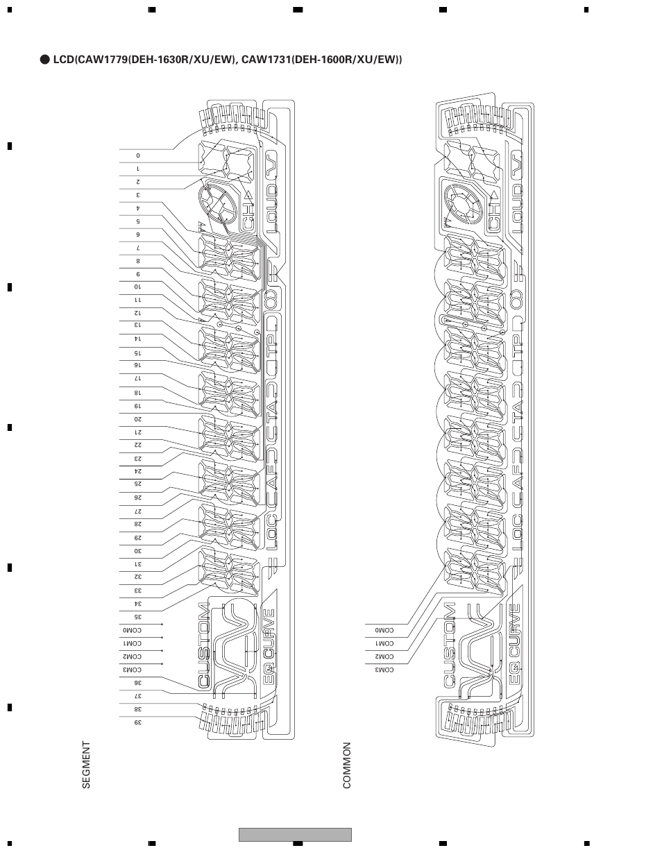 2 display, Common segment | Pioneer DEH-1600R User Manual | Page 56 / 63