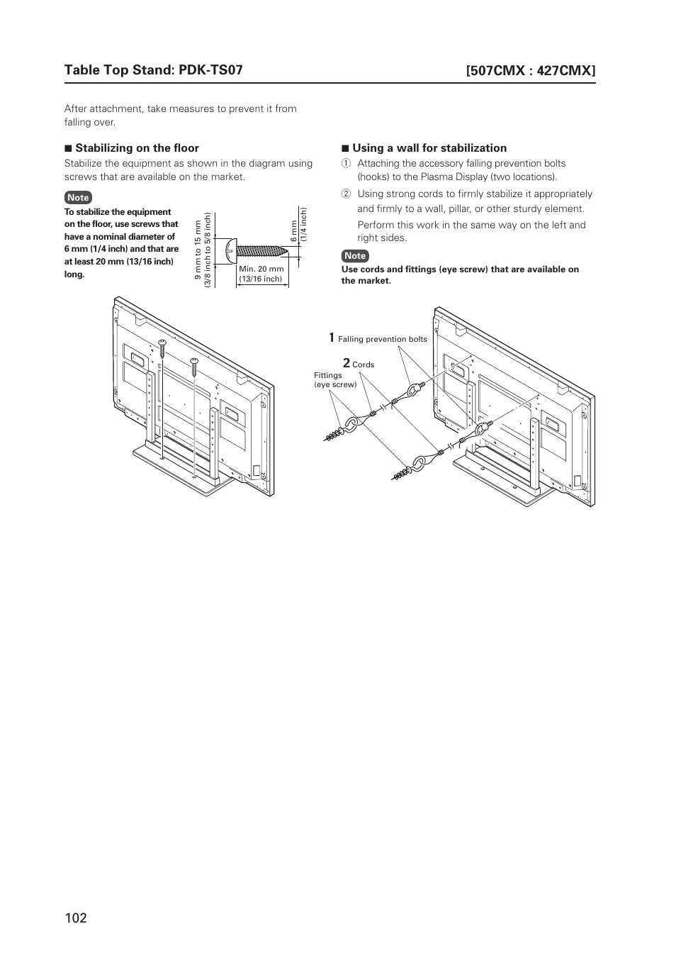 Pioneer PDP 427CMX User Manual | Page 102 / 288