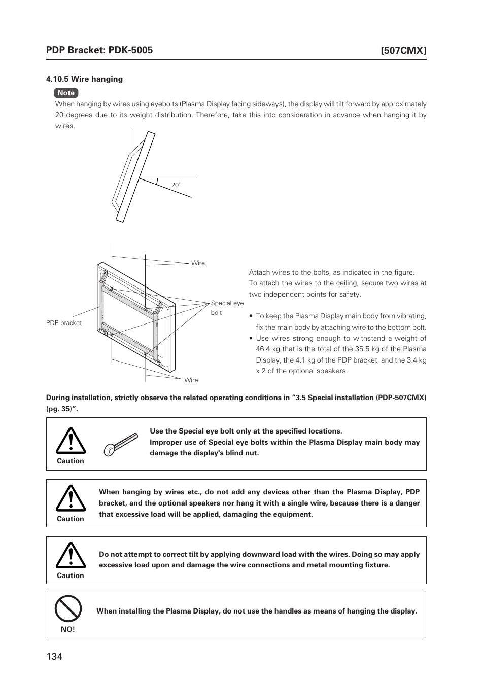 507cmx | Pioneer PDP 427CMX User Manual | Page 134 / 288