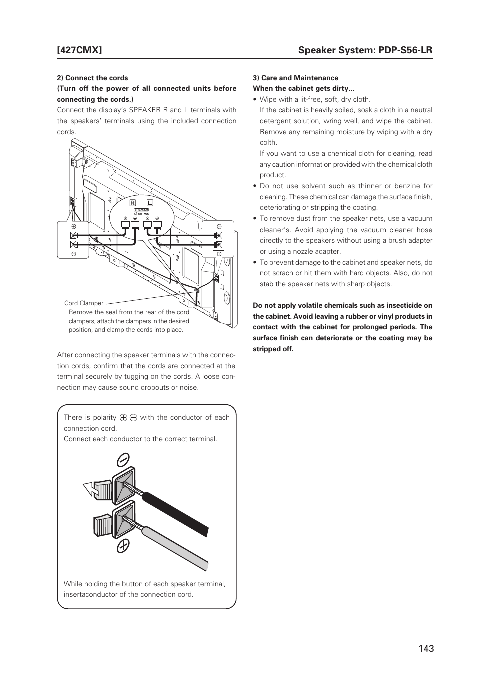 Pioneer PDP 427CMX User Manual | Page 143 / 288