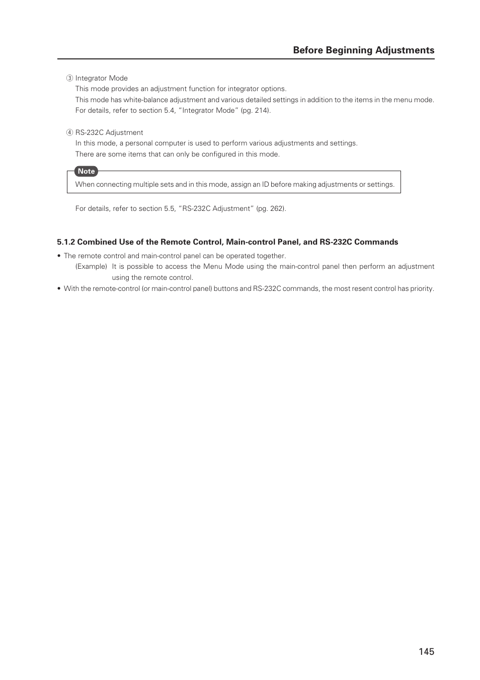 145 before beginning adjustments | Pioneer PDP 427CMX User Manual | Page 145 / 288