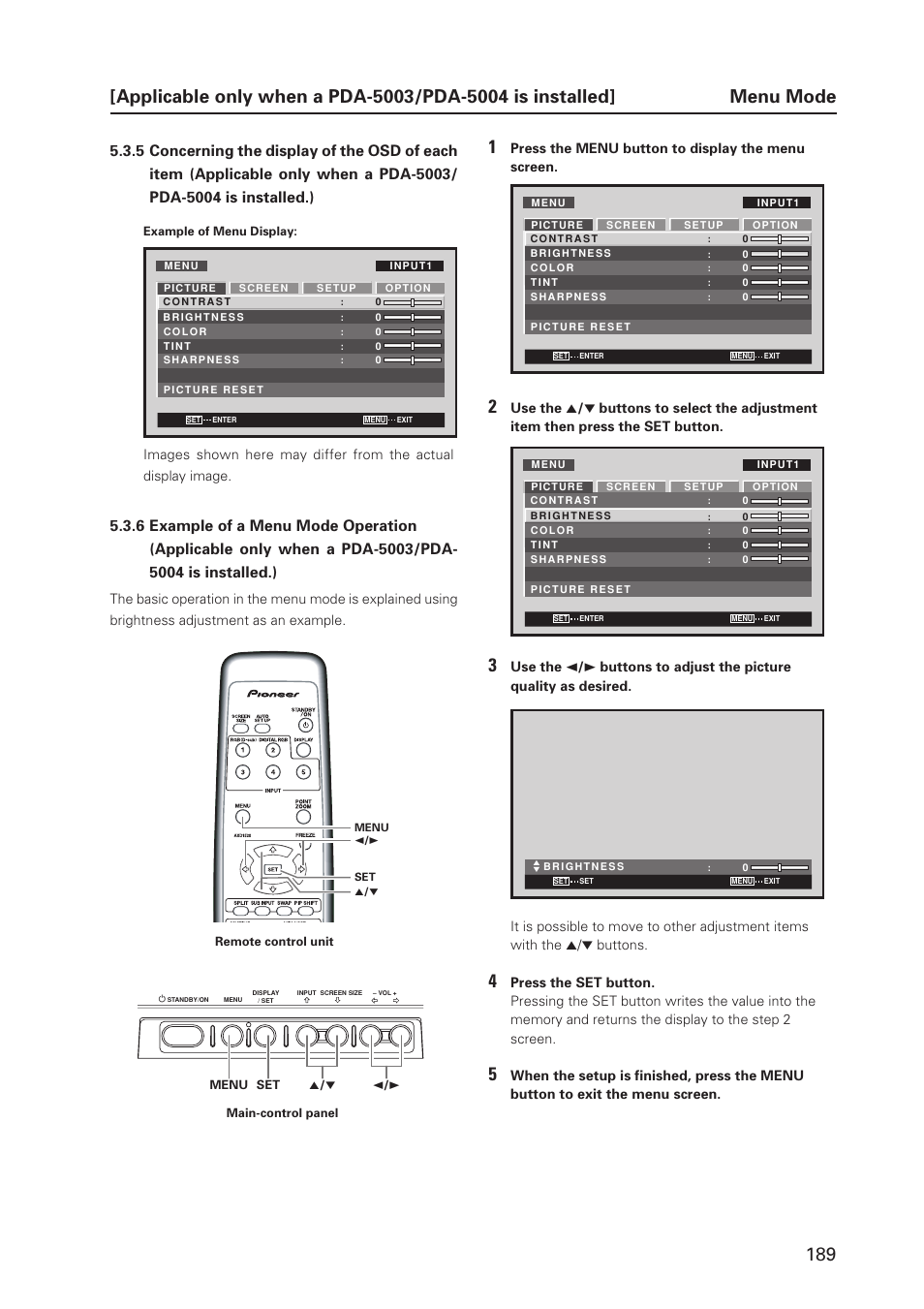 Pioneer PDP 427CMX User Manual | Page 189 / 288