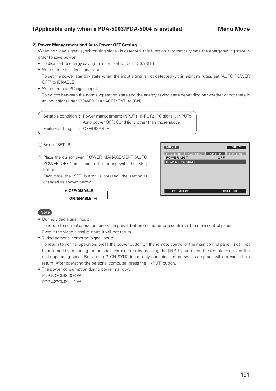 Pioneer PDP 427CMX User Manual | Page 191 / 288