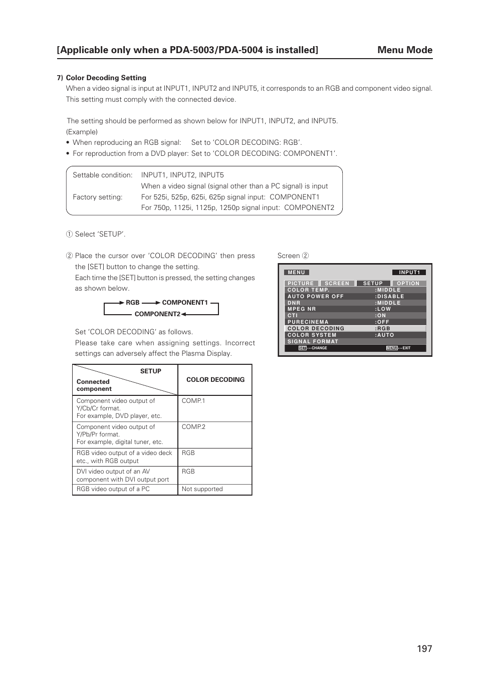 Pioneer PDP 427CMX User Manual | Page 197 / 288