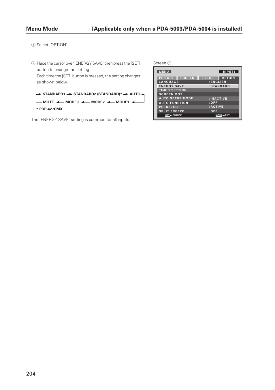 Pioneer PDP 427CMX User Manual | Page 204 / 288