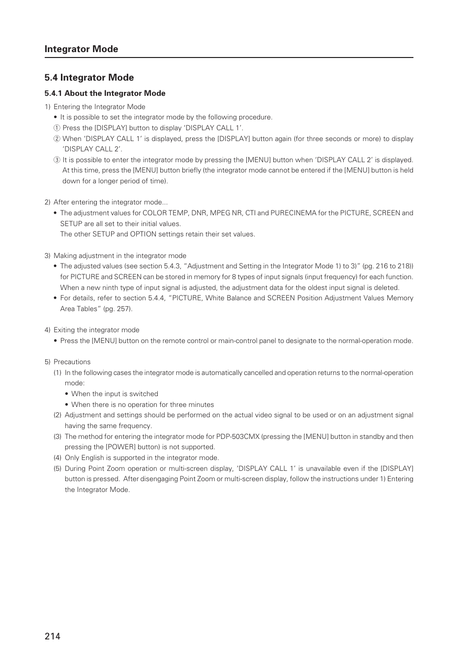 Pioneer PDP 427CMX User Manual | Page 214 / 288