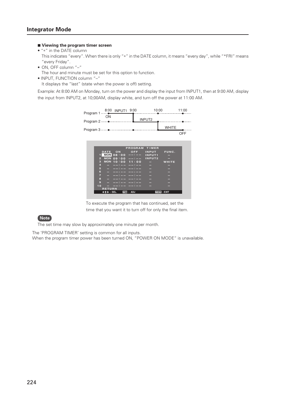 224 integrator mode | Pioneer PDP 427CMX User Manual | Page 224 / 288
