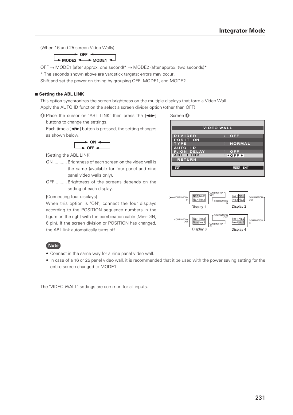 231 integrator mode | Pioneer PDP 427CMX User Manual | Page 231 / 288