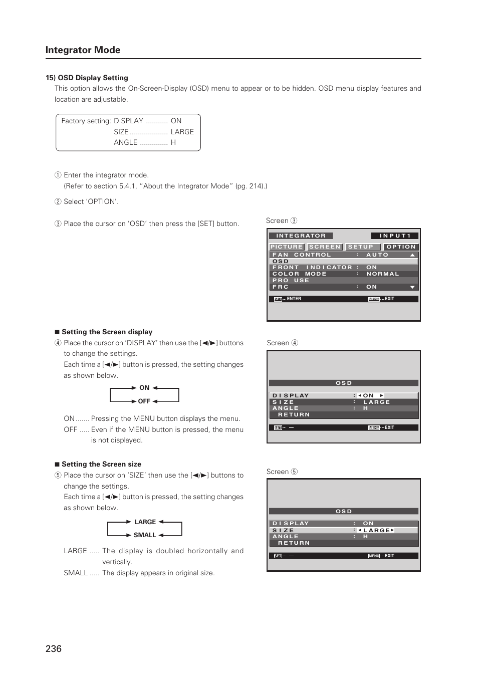 236 integrator mode | Pioneer PDP 427CMX User Manual | Page 236 / 288