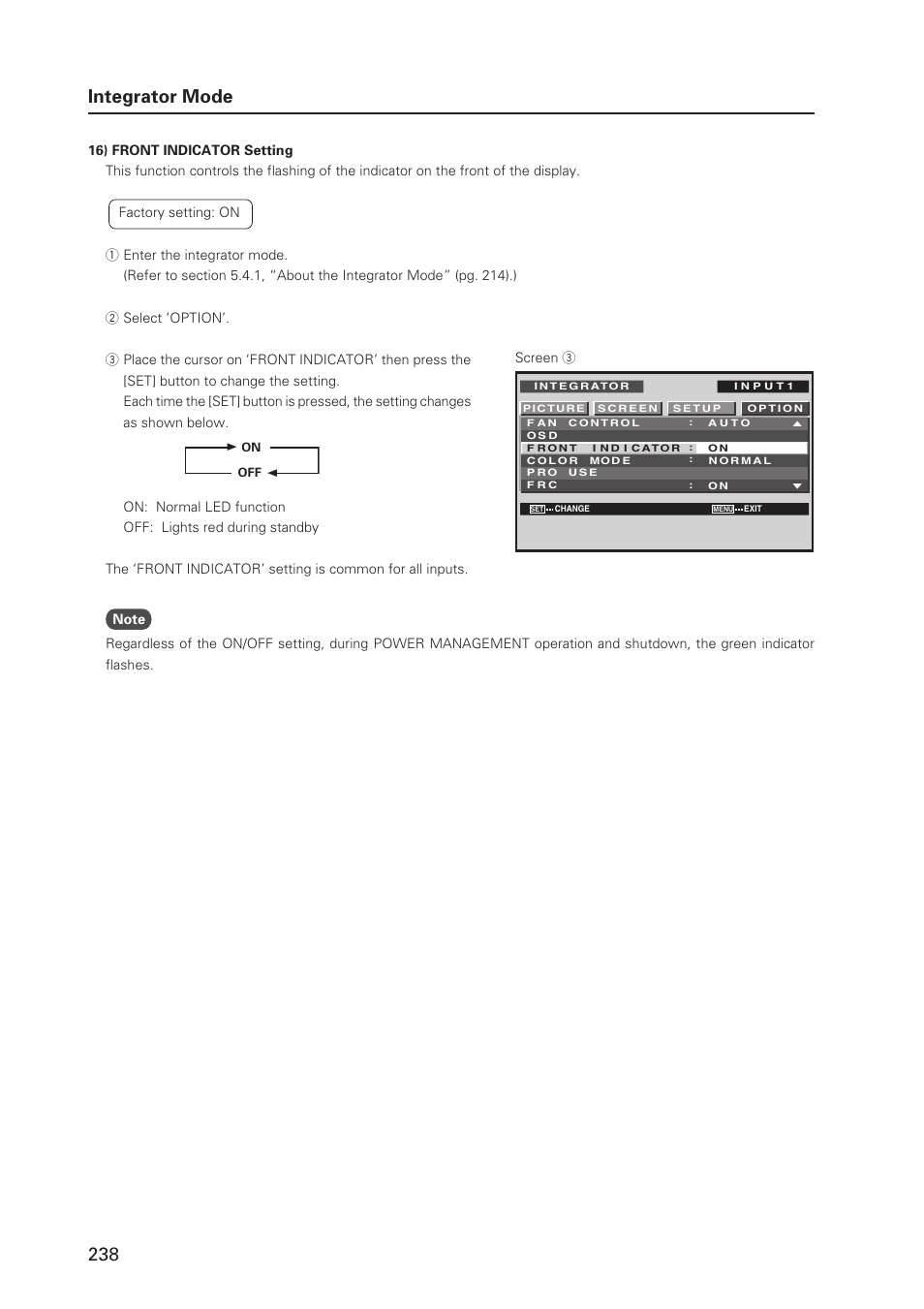 238 integrator mode | Pioneer PDP 427CMX User Manual | Page 238 / 288