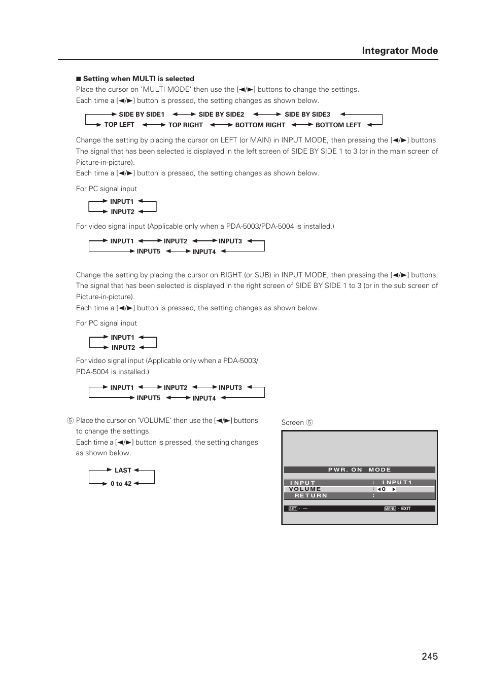 245 integrator mode | Pioneer PDP 427CMX User Manual | Page 245 / 288