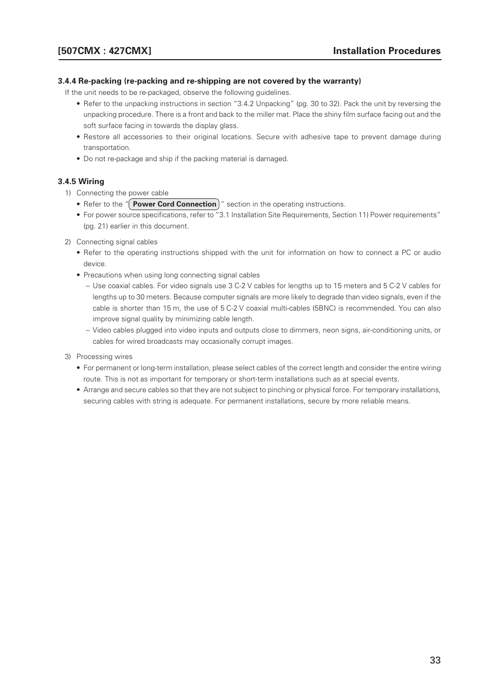 Pioneer PDP 427CMX User Manual | Page 33 / 288