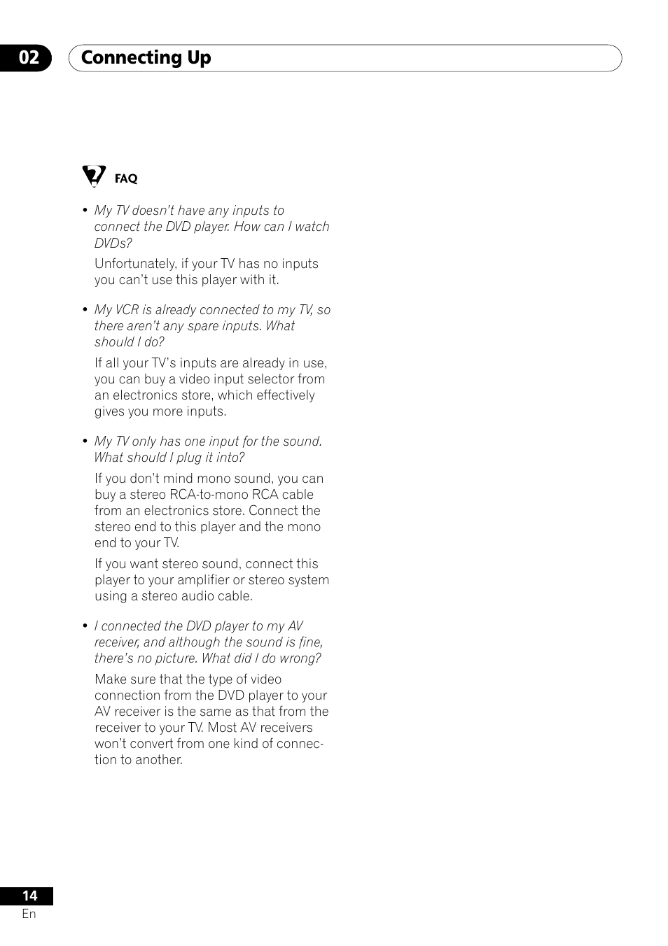 Connecting up 02 | Pioneer DV-350  EN User Manual | Page 14 / 56