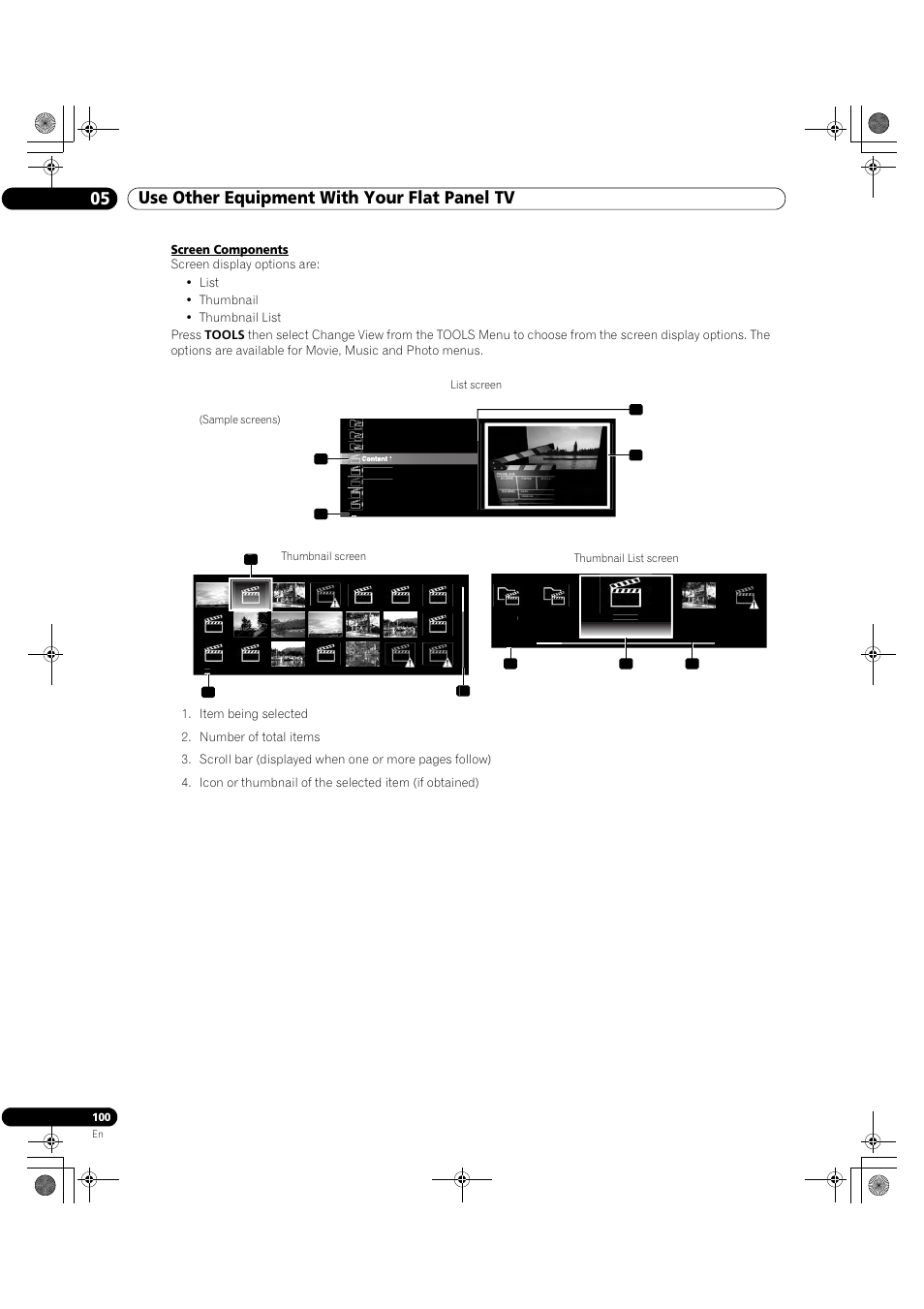 05 use other equipment with your flat panel tv | Pioneer Elite KURO PRO 151FD User Manual | Page 100 / 167