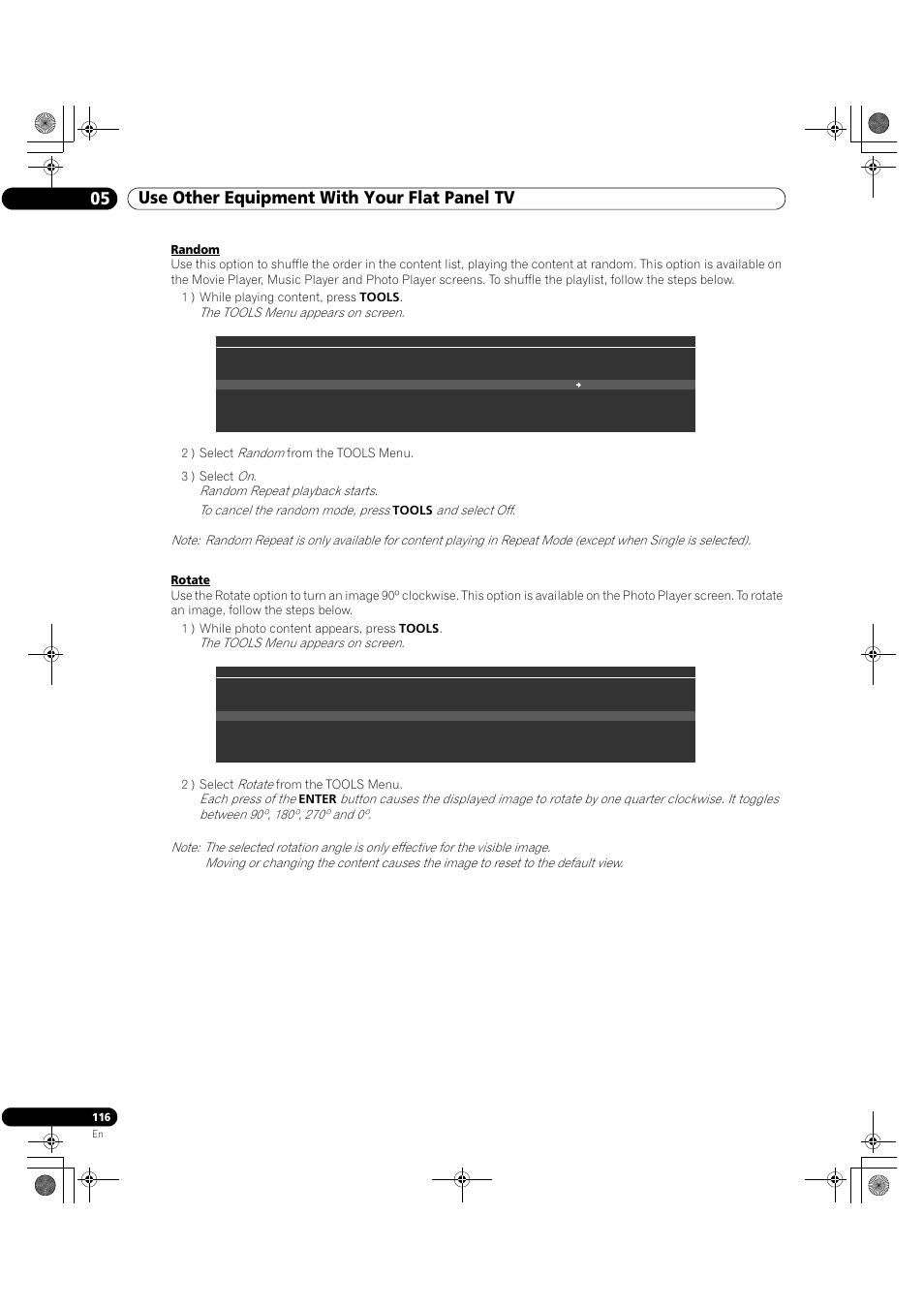 05 use other equipment with your flat panel tv | Pioneer Elite KURO PRO 151FD User Manual | Page 116 / 167