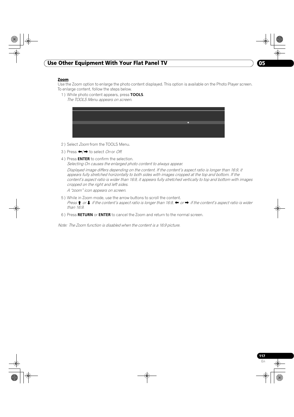 Use other equipment with your flat panel tv 05 | Pioneer Elite KURO PRO 151FD User Manual | Page 117 / 167