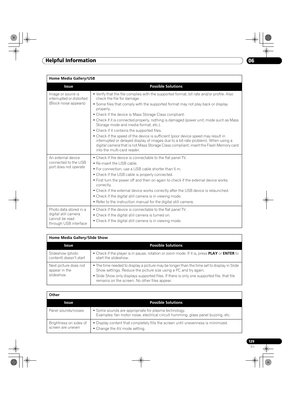 Helpful information 06 | Pioneer Elite KURO PRO 151FD User Manual | Page 129 / 167