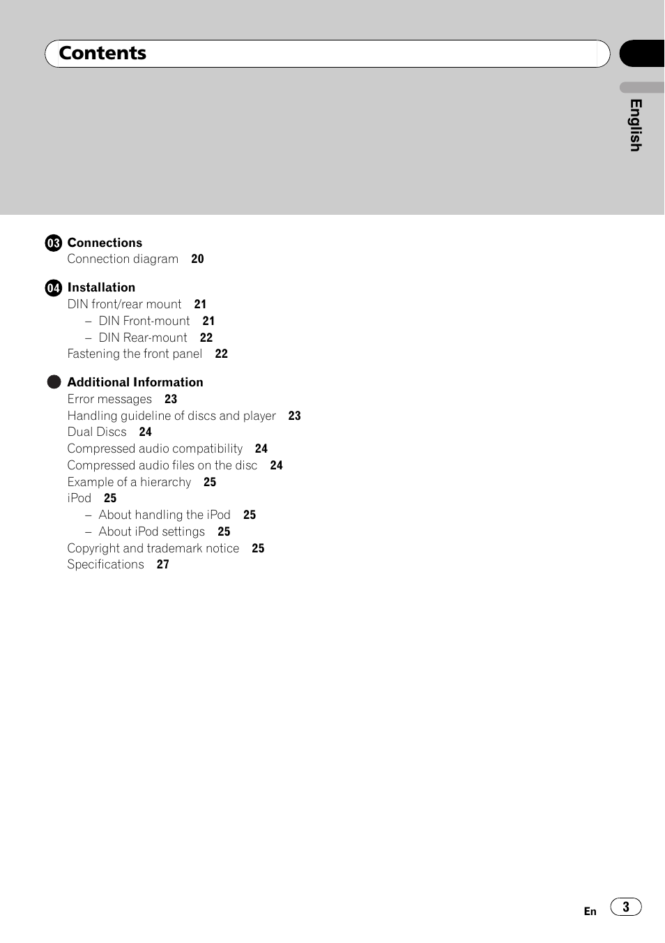 Pioneer DEH-2100IB User Manual | Page 3 / 84