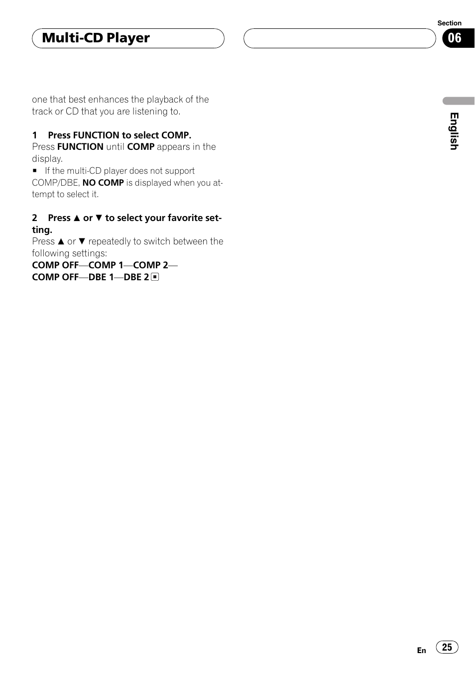 Multi-cd player | Pioneer DEH-P360 User Manual | Page 25 / 124