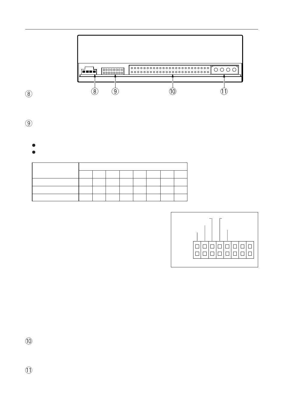 Abb. 2 8 9, 0 8 audioausgang, Gleichspannungseingang | 9 funktionsschalter, 0 scsi-schnittstelle, Beschreibung der hardware rückansicht | Pioneer DVD-U03S User Manual | Page 32 / 64