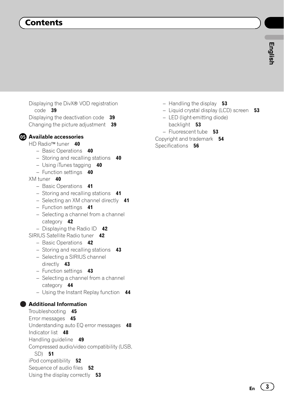 Pioneer MVH-P8200BT User Manual | Page 3 / 184