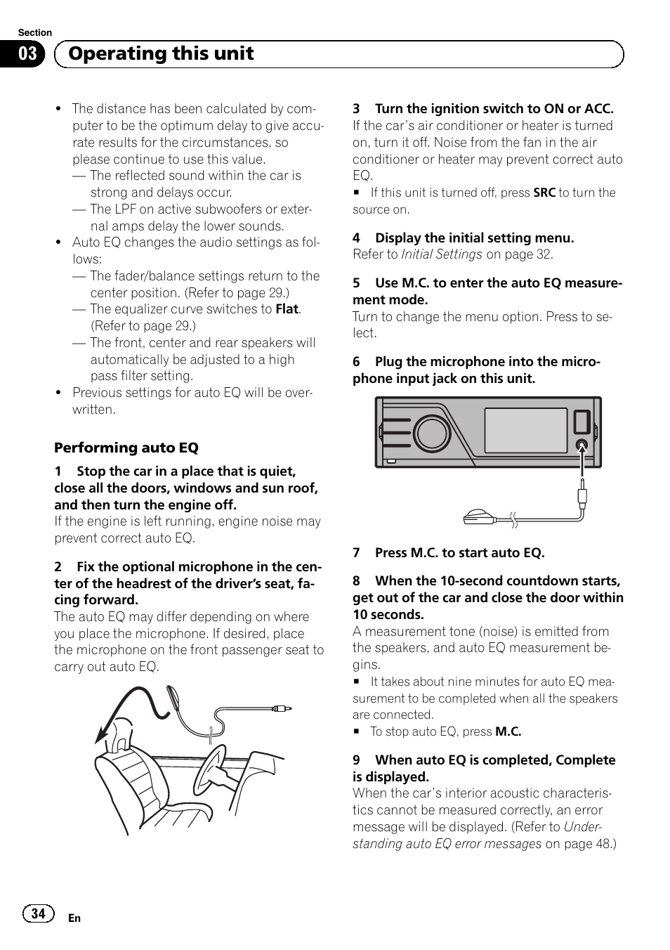 03 operating this unit | Pioneer MVH-P8200BT User Manual | Page 34 / 184
