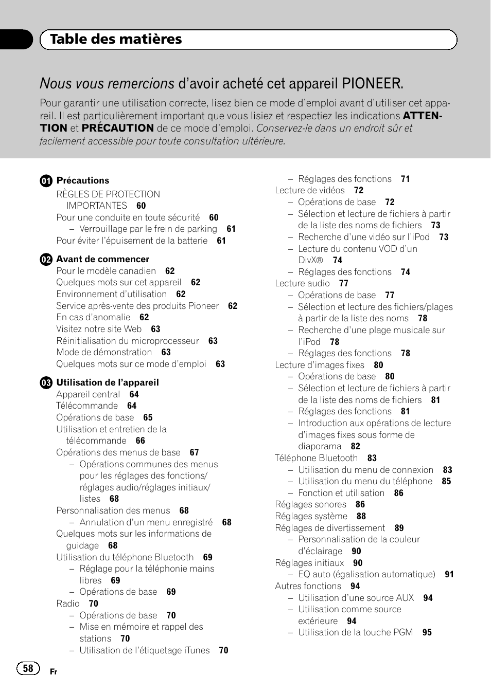 Pioneer MVH-P8200BT User Manual | Page 58 / 184