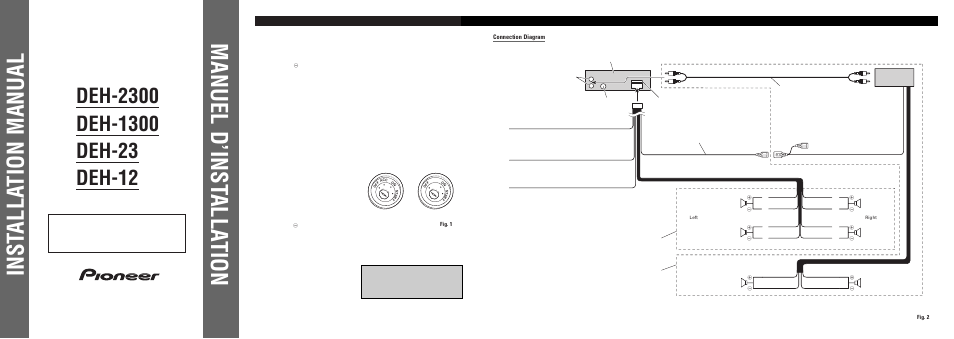 Pioneer DEH-2300 User Manual | 6 pages