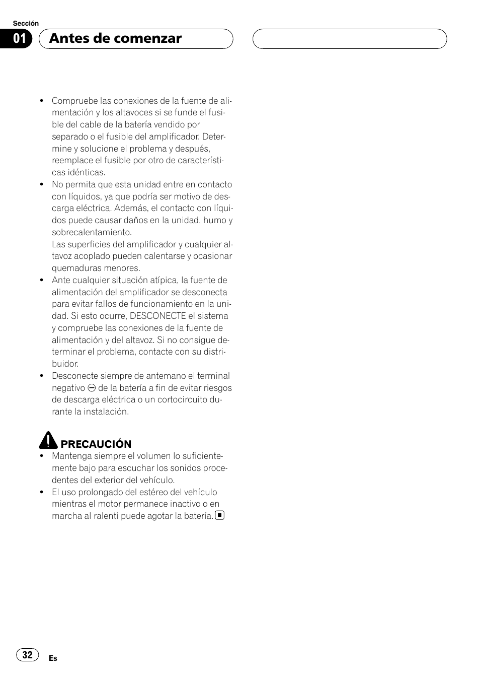 Antes de comenzar | Pioneer BRIDGEABLE GM-6400F User Manual | Page 32 / 45
