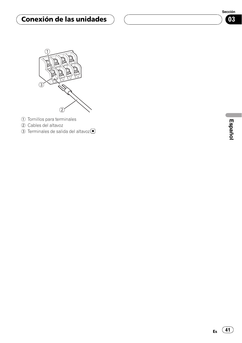 Conexión de las unidades | Pioneer BRIDGEABLE GM-6400F User Manual | Page 41 / 45