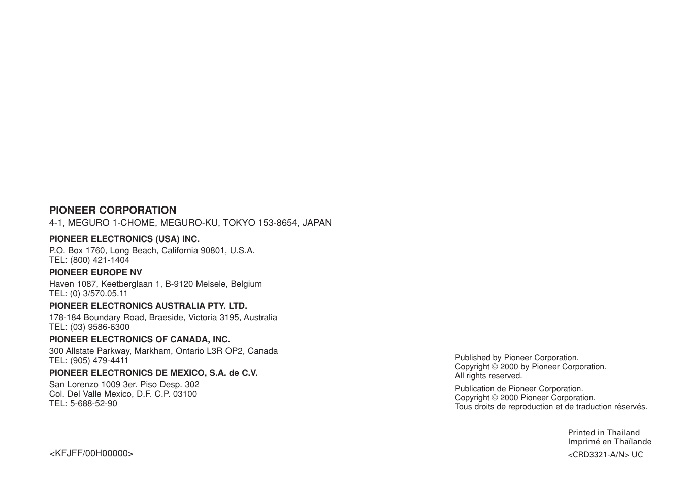 Pioneer CDX-FM673 User Manual | Page 19 / 27