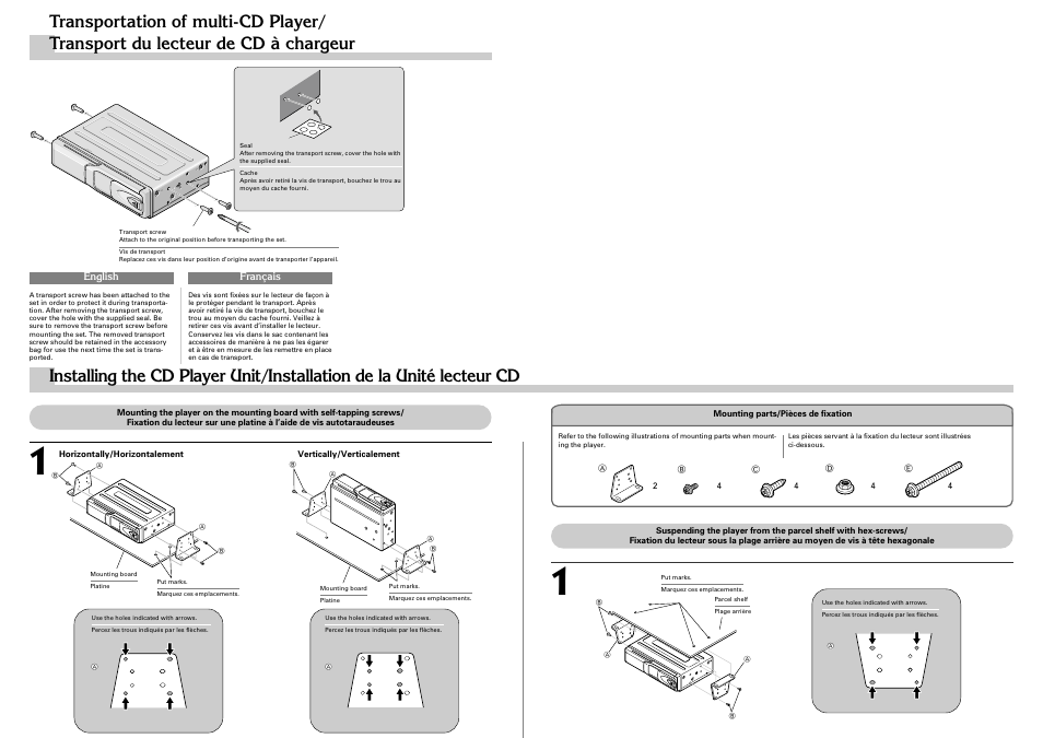 Mounting | Pioneer CDX-FM673 User Manual | Page 22 / 27