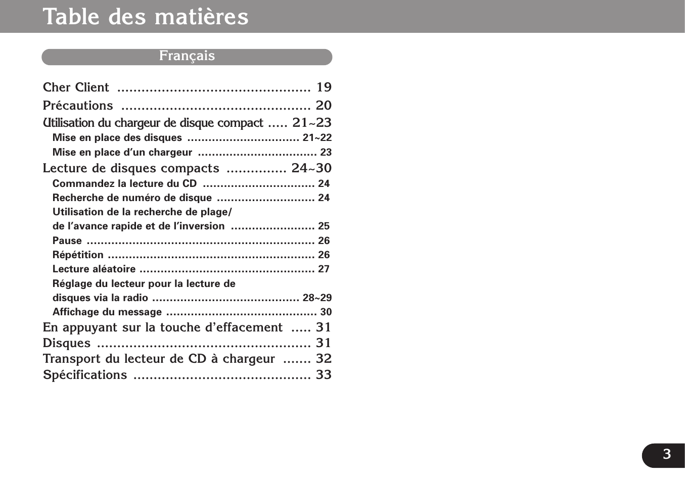 Pioneer CDX-FM673 User Manual | Page 3 / 27