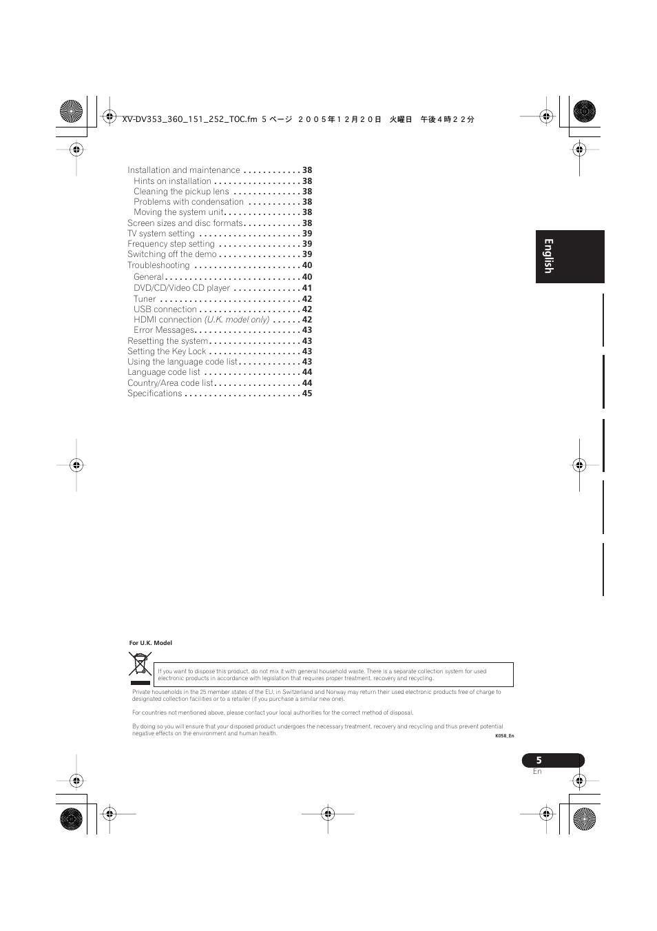 Pioneer DCS-353 User Manual | Page 5 / 48