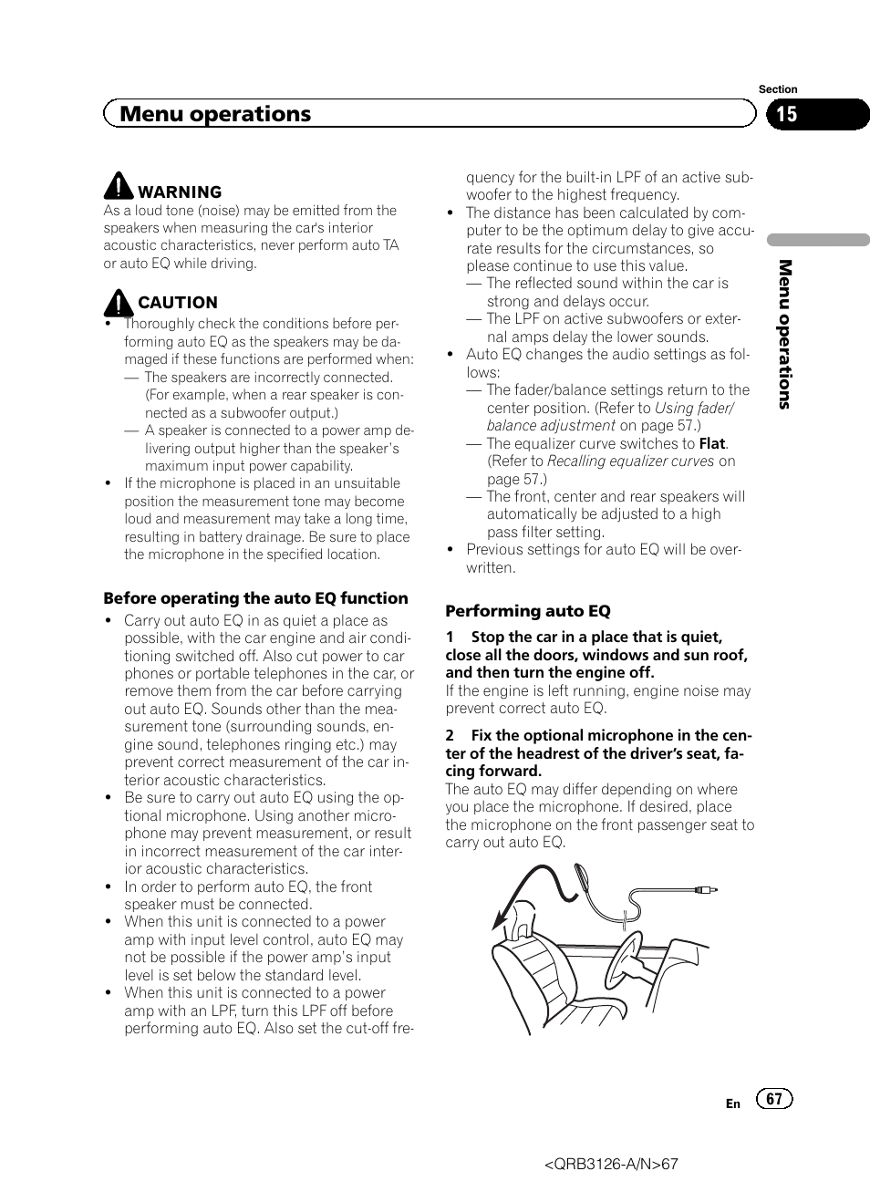 Menu operations | Pioneer AVH-P3300BT User Manual | Page 67 / 112