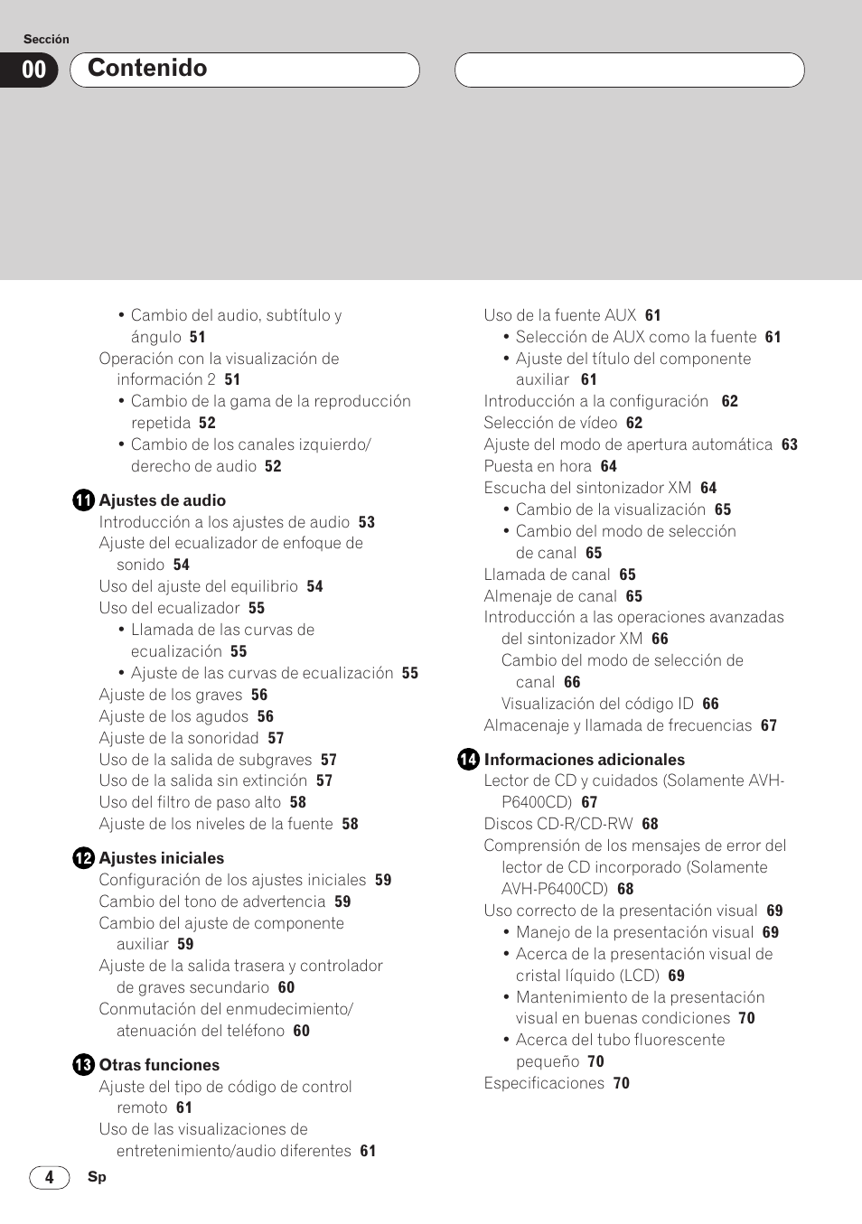 Pioneer AVH-P6400 User Manual | Page 144 / 212