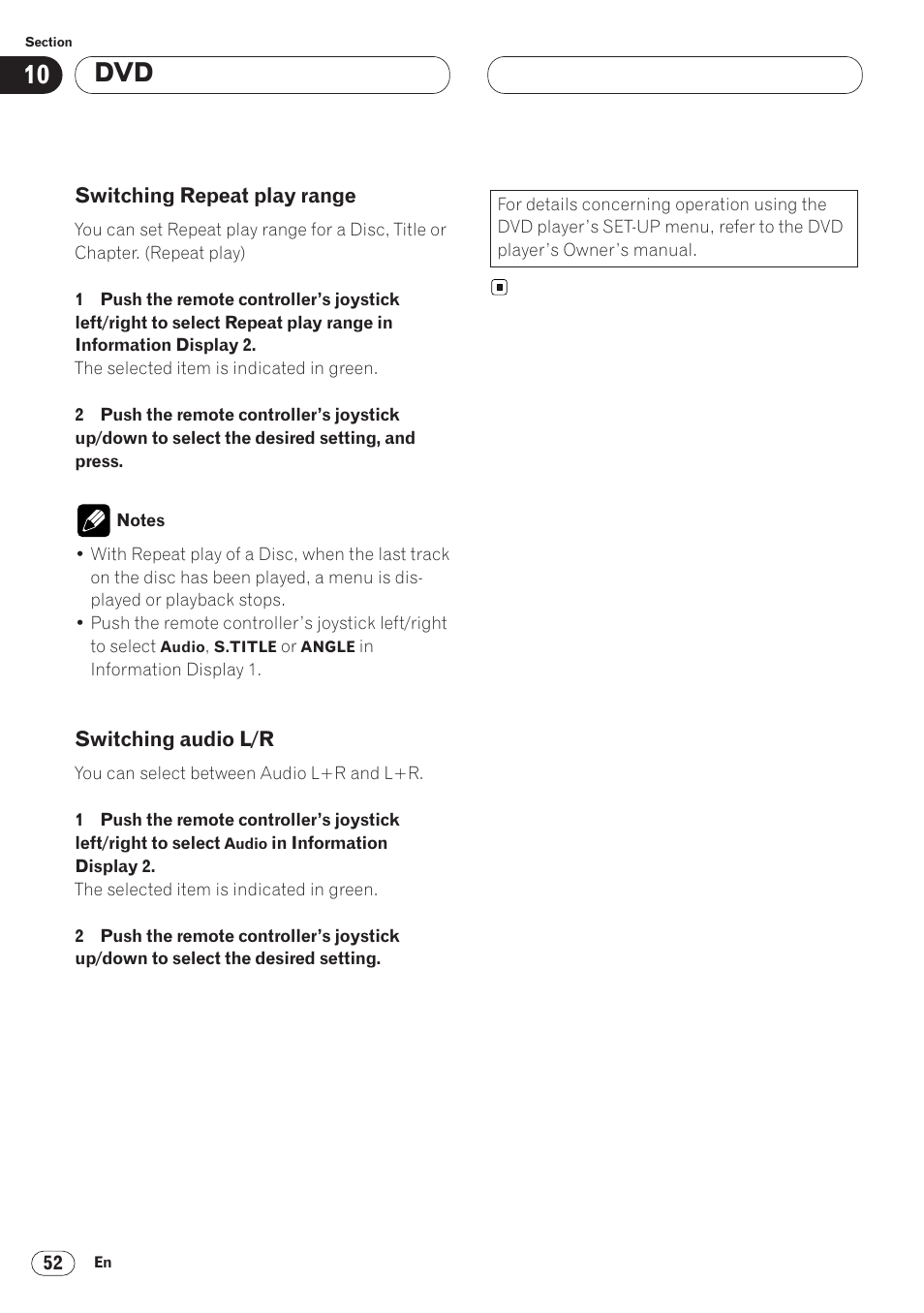 Pioneer AVH-P6400 User Manual | Page 52 / 212