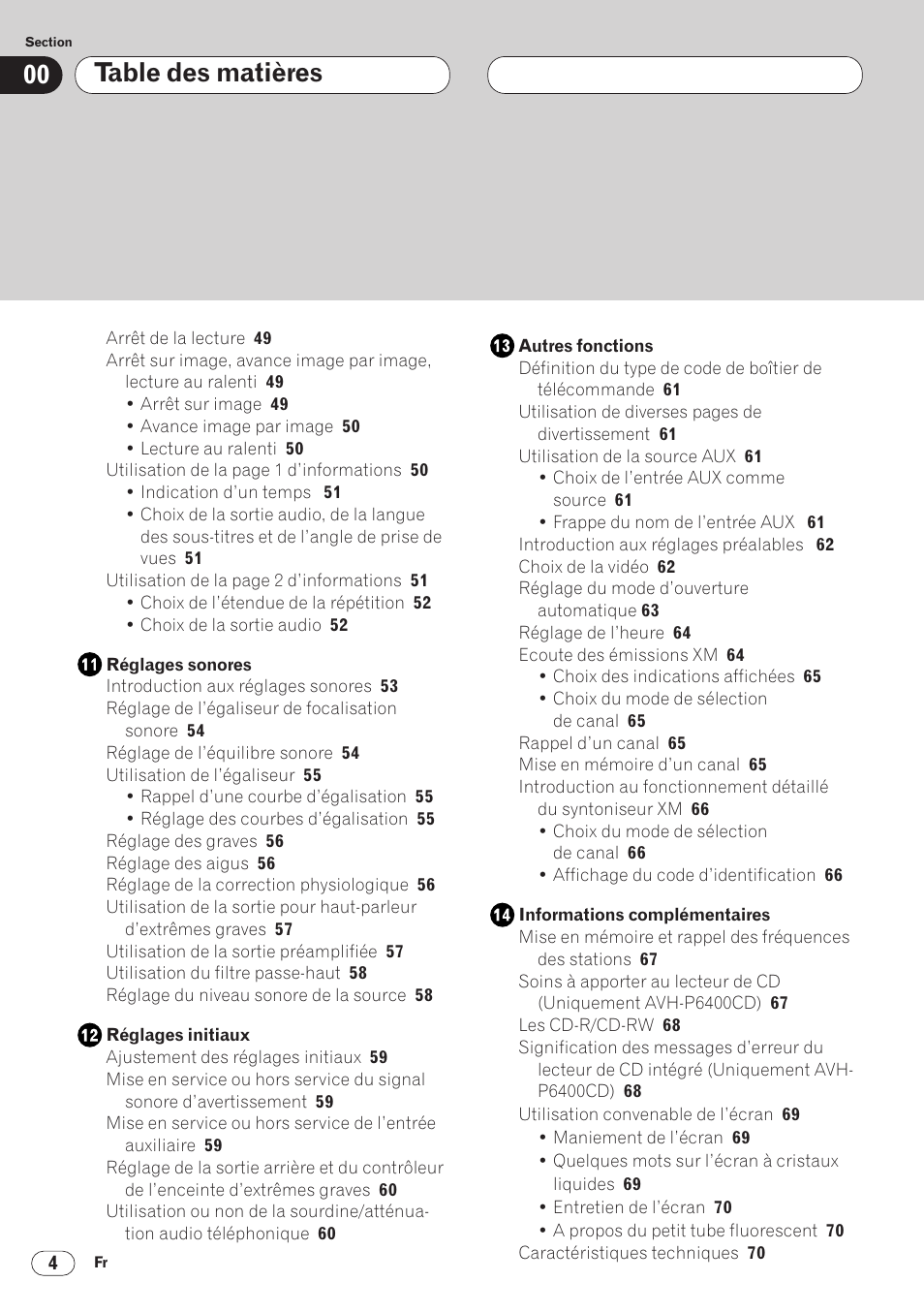 Pioneer AVH-P6400 User Manual | Page 74 / 212